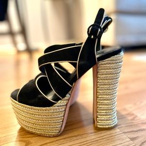 Alice & Olivia Chunky Heel Espadrilles